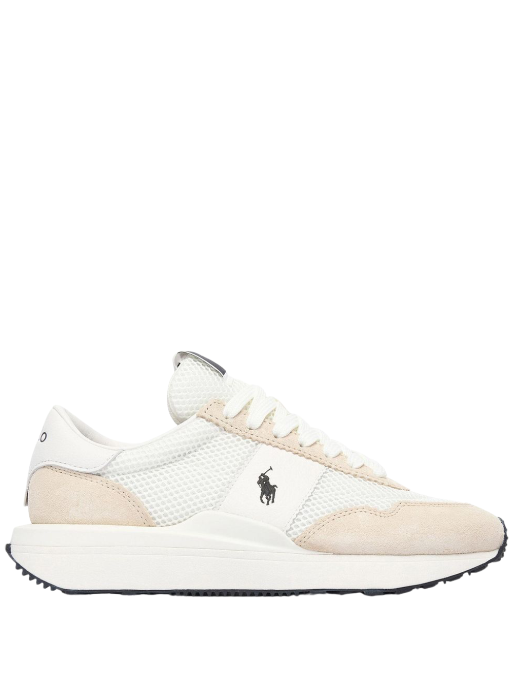 RALPH LAUREN Train 89 Leather-Oxford Sneakers Deckwash White/Cream
