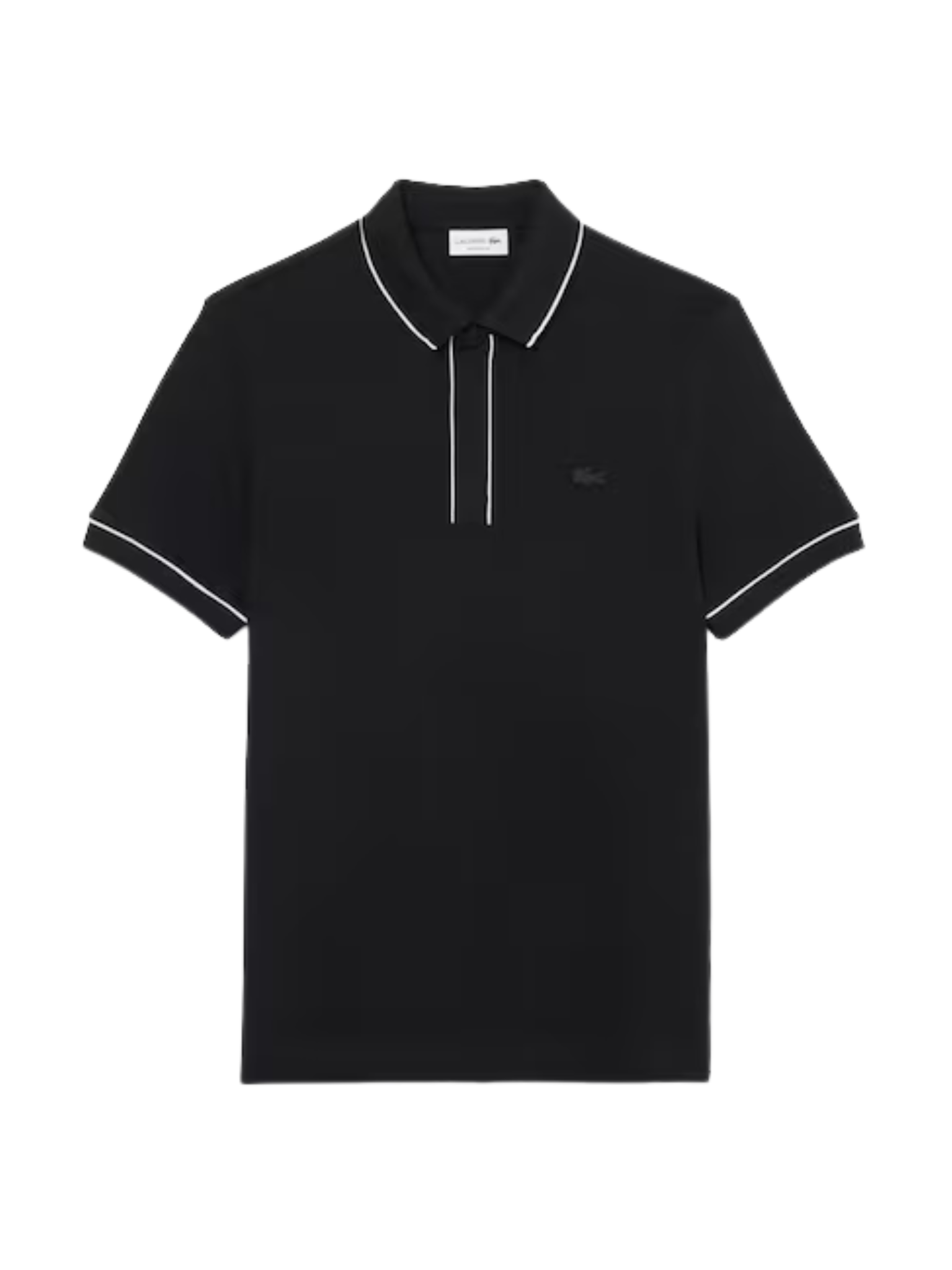 LACOSTE Regular Fit Paris Stretch Piqué Polo Shirt Black