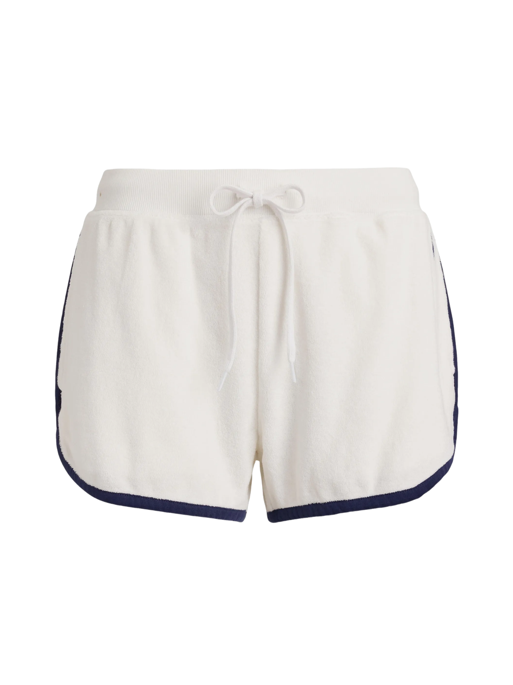 RALPH LAUREN WOMEN Terry Drawstring-waist Track Shorts White
