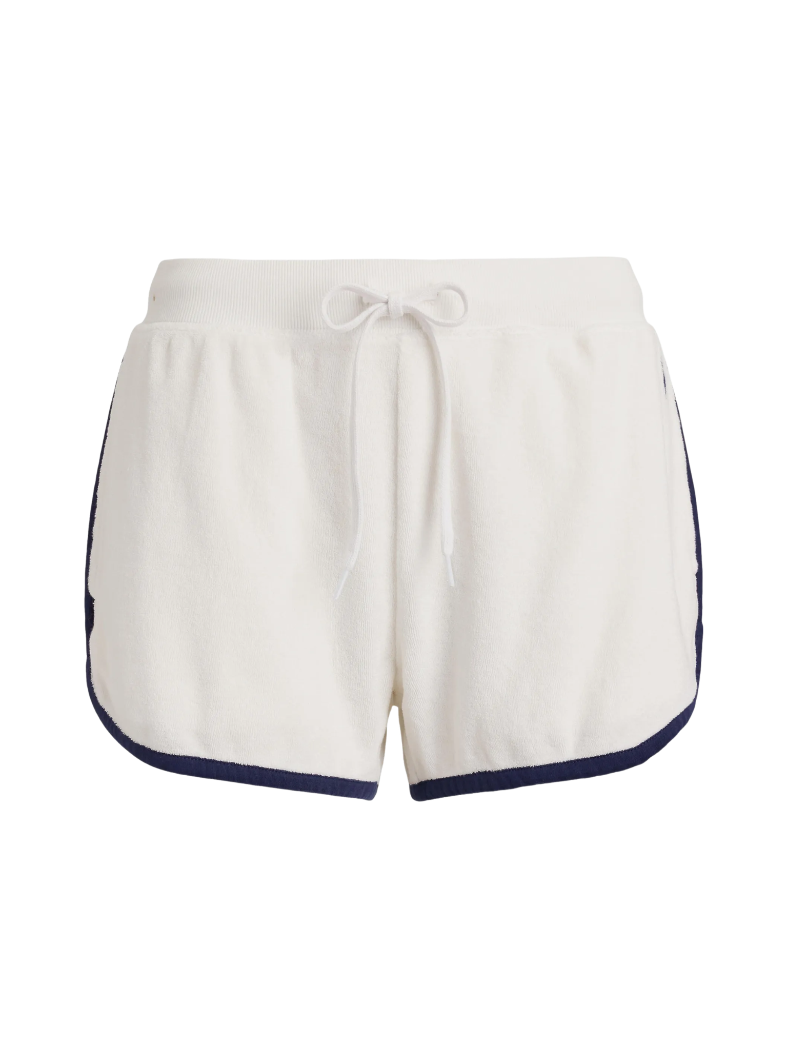 RALPH LAUREN WOMEN Terry Drawstring-waist Track Shorts White