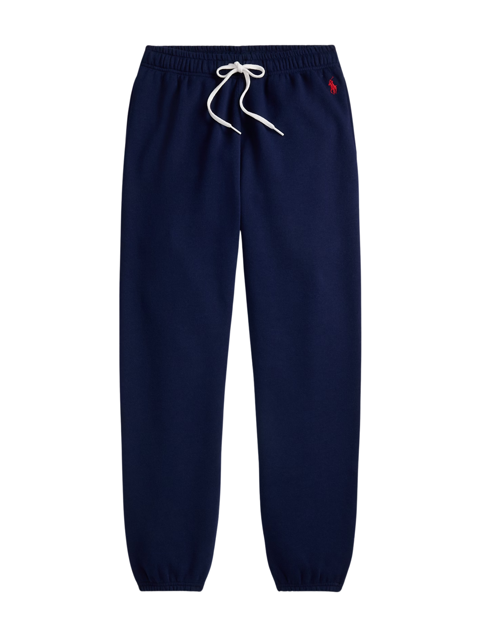 RALPH LAUREN WOMEN Fleece Drawstring Tracksuit Bottoms Cruise Navy