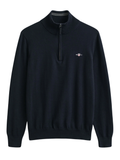 GANT Classic Cotton Half-Zip Sweater Evening Blue
