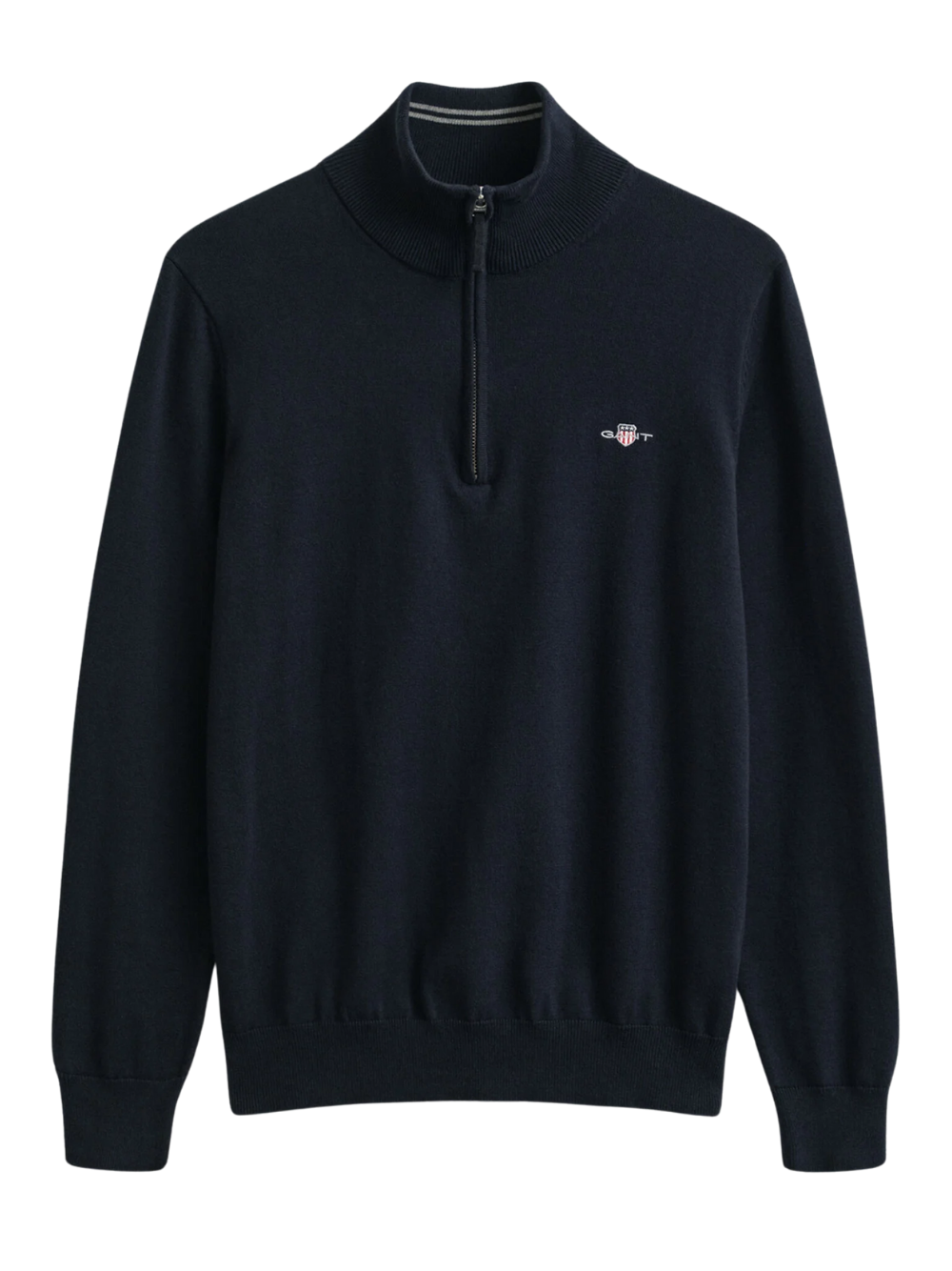 GANT Classic Cotton Half-Zip Sweater Evening Blue