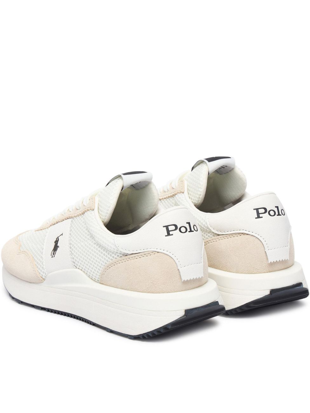 RALPH LAUREN Train 89 Leather-Oxford Sneakers Deckwash White/Cream