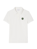 LACOSTE WOMEN Regular Fit Petit Piqué Badge Polo Shirt White