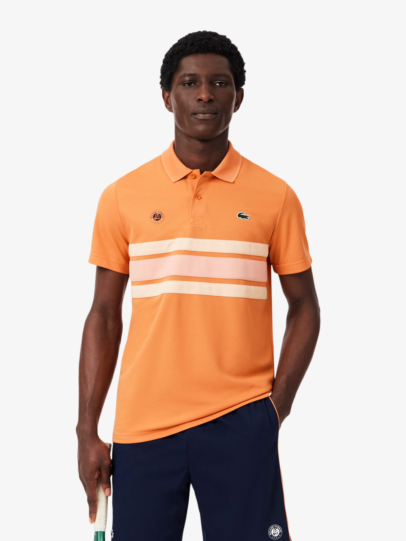 LACOSTE Roland-Garros Edition Ballboy Polo Shirt Orange/Rose