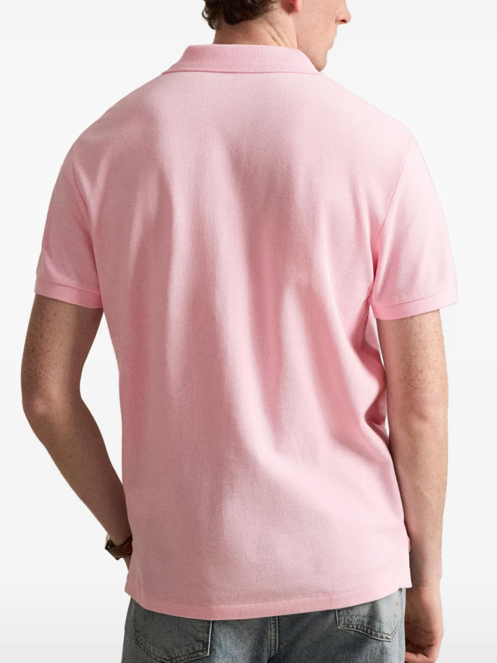 RALPH LAUREN The Iconic Classic Fit Mesh Polo Shirt Bath Pink