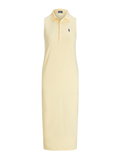 RALPH LAUREN WOMEN Stretch-Cotton Sleeveless Polo Dress Yellow