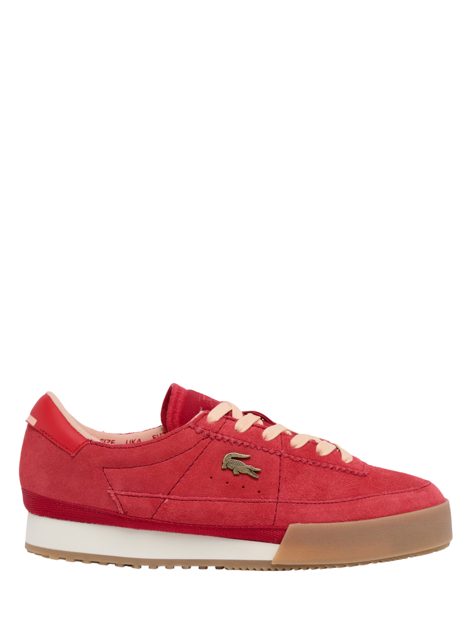LACOSTE WOMEN Aura Suede Sneakers Red