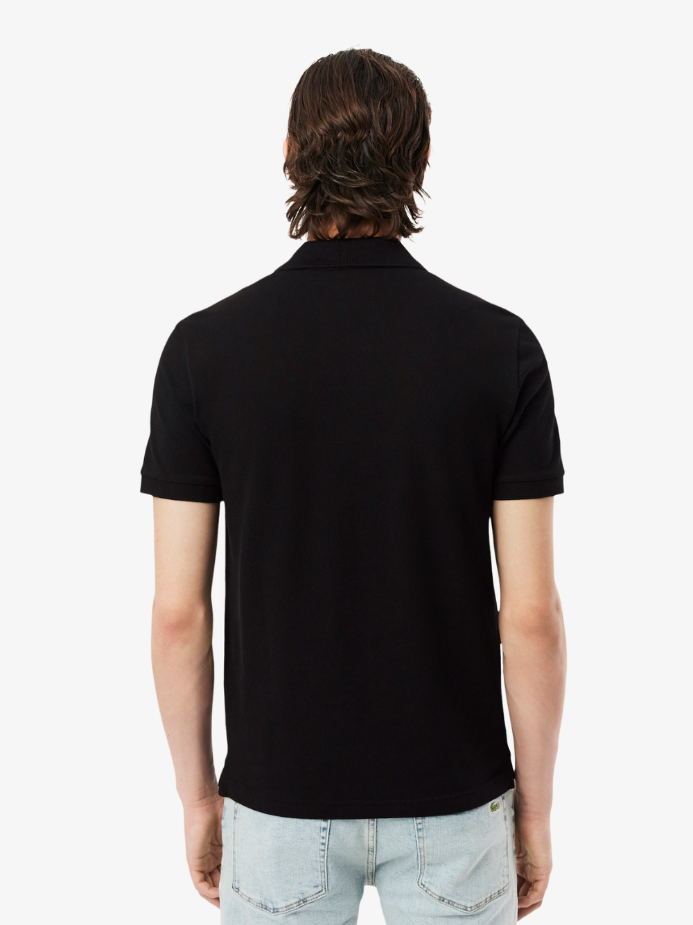LACOSTE Slim Fit L.12.12 Piqué Polo Shirt Black