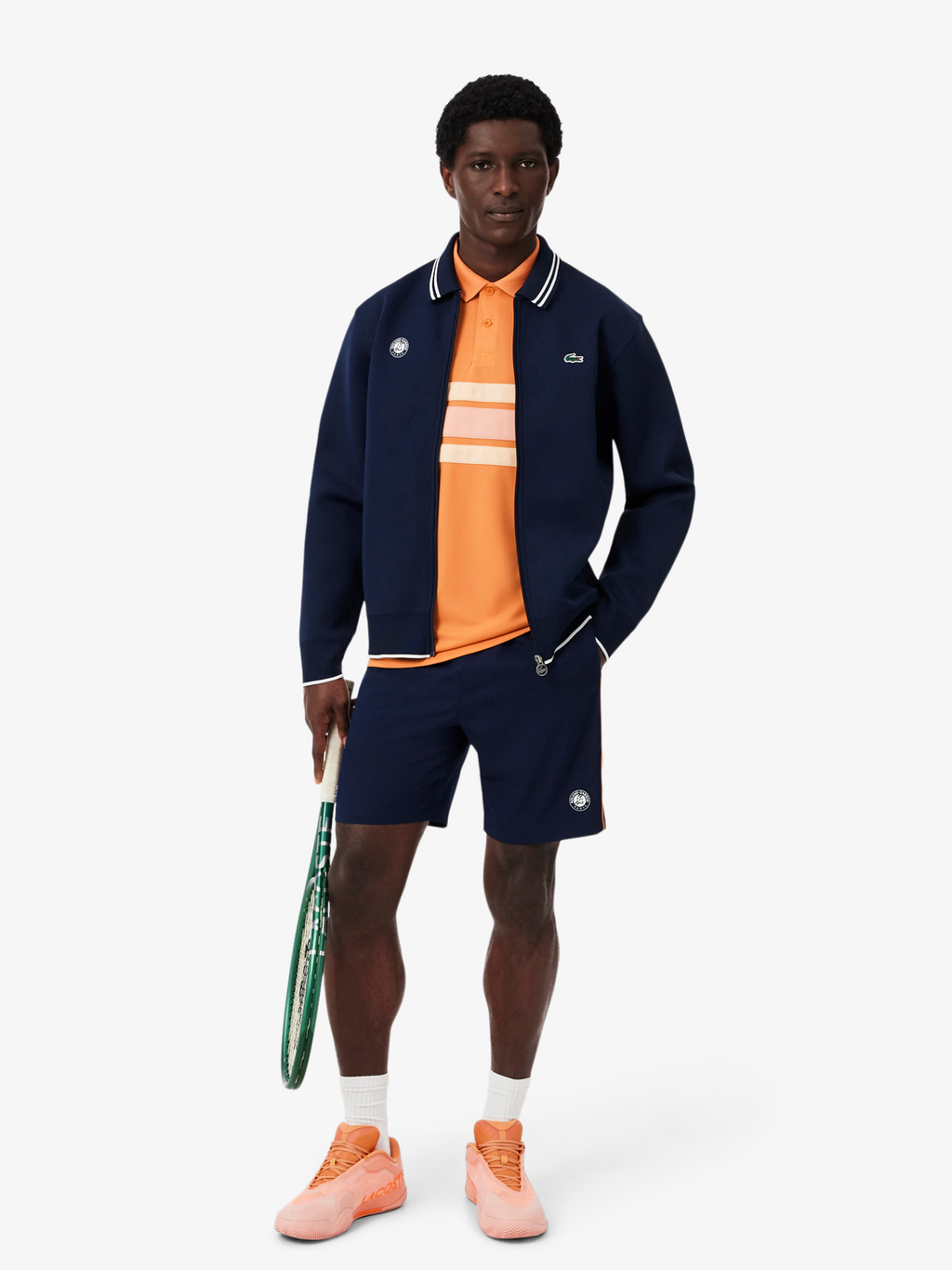 LACOSTE Roland-Garros Edition Ballboy Polo Shirt Orange/Rose