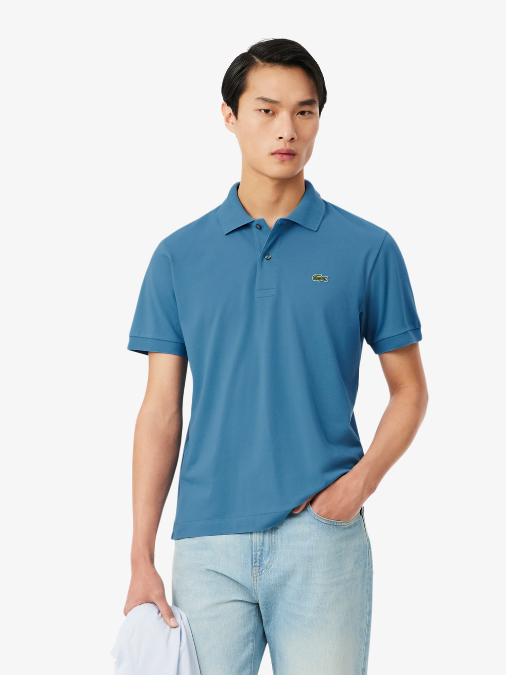 LACOSTE Classic Fit L.12.12 LIGHT Polo Shirt Azure Blue