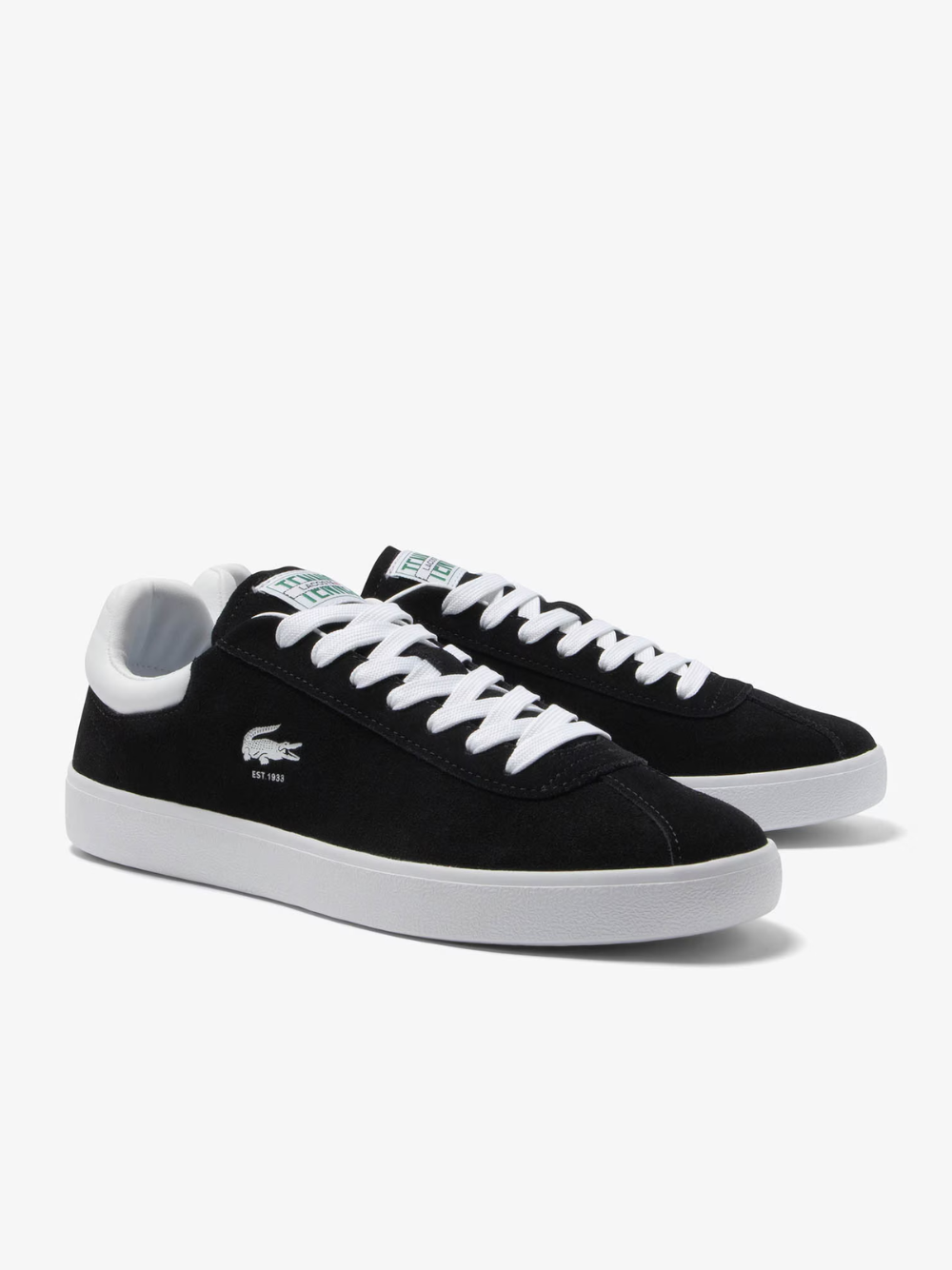 LACOSTE Baseshot Leather Sneakers Black/White