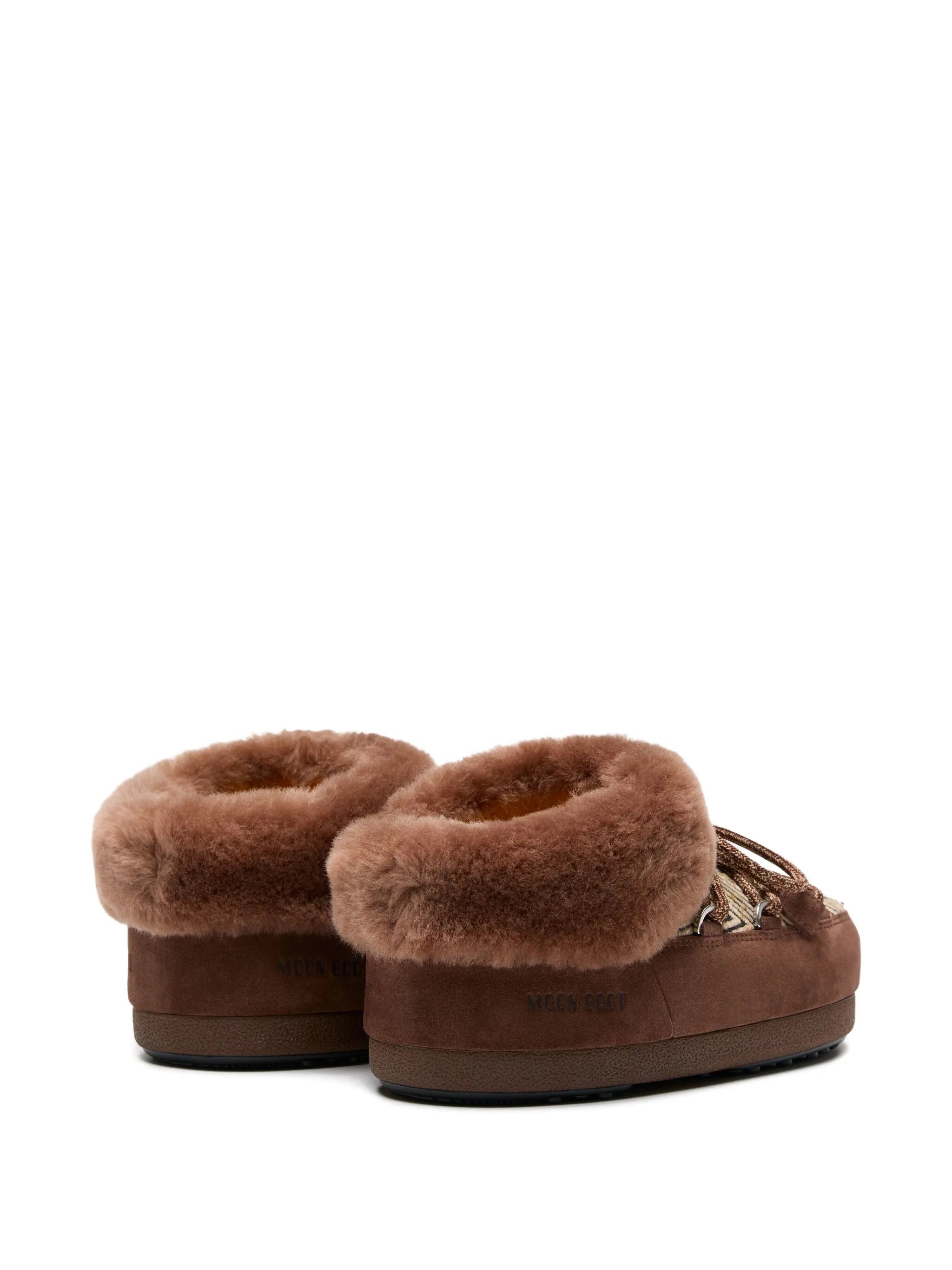MOON BOOT x Guest In Residence Evx Chalet Faux Fur Mules Cocoa