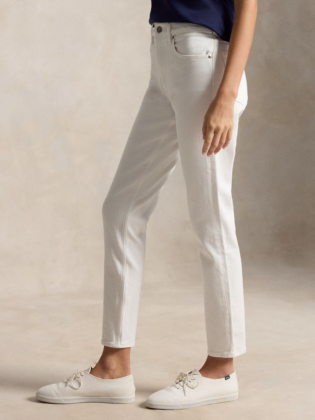 RALPH LAUREN WOMEN Mid-Rise Super-Slim Jeans Amesbury Wash
