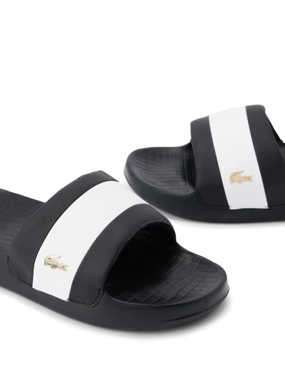 LACOSTE WOMEN Serve Hybrid Slides Black