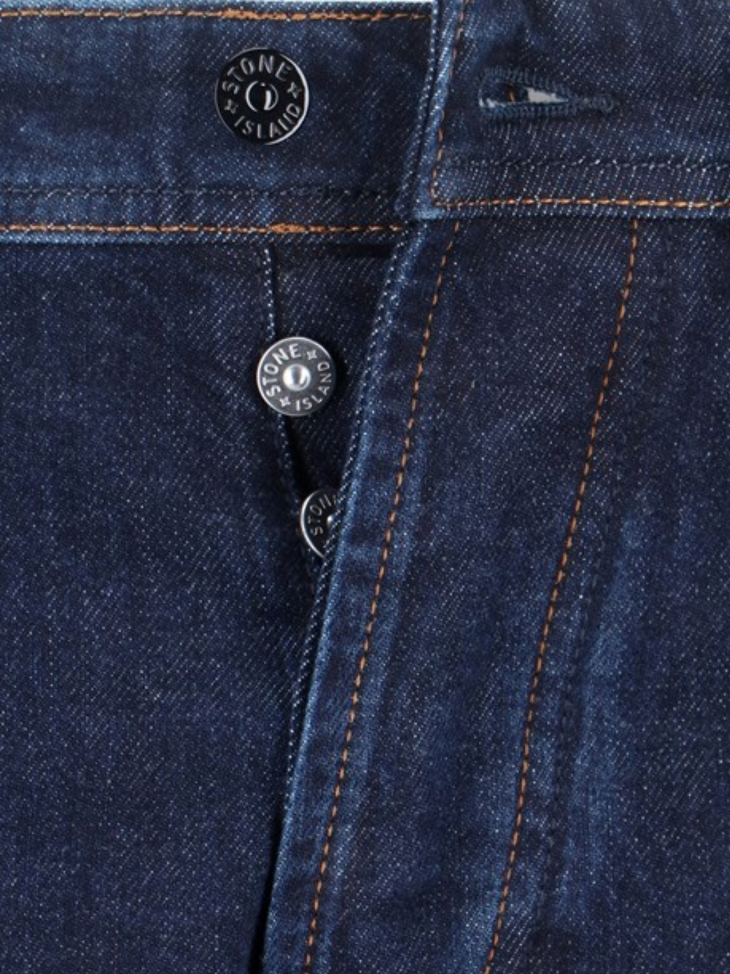 STONE ISLAND Logo Patch Slim Fit Jeans Blue