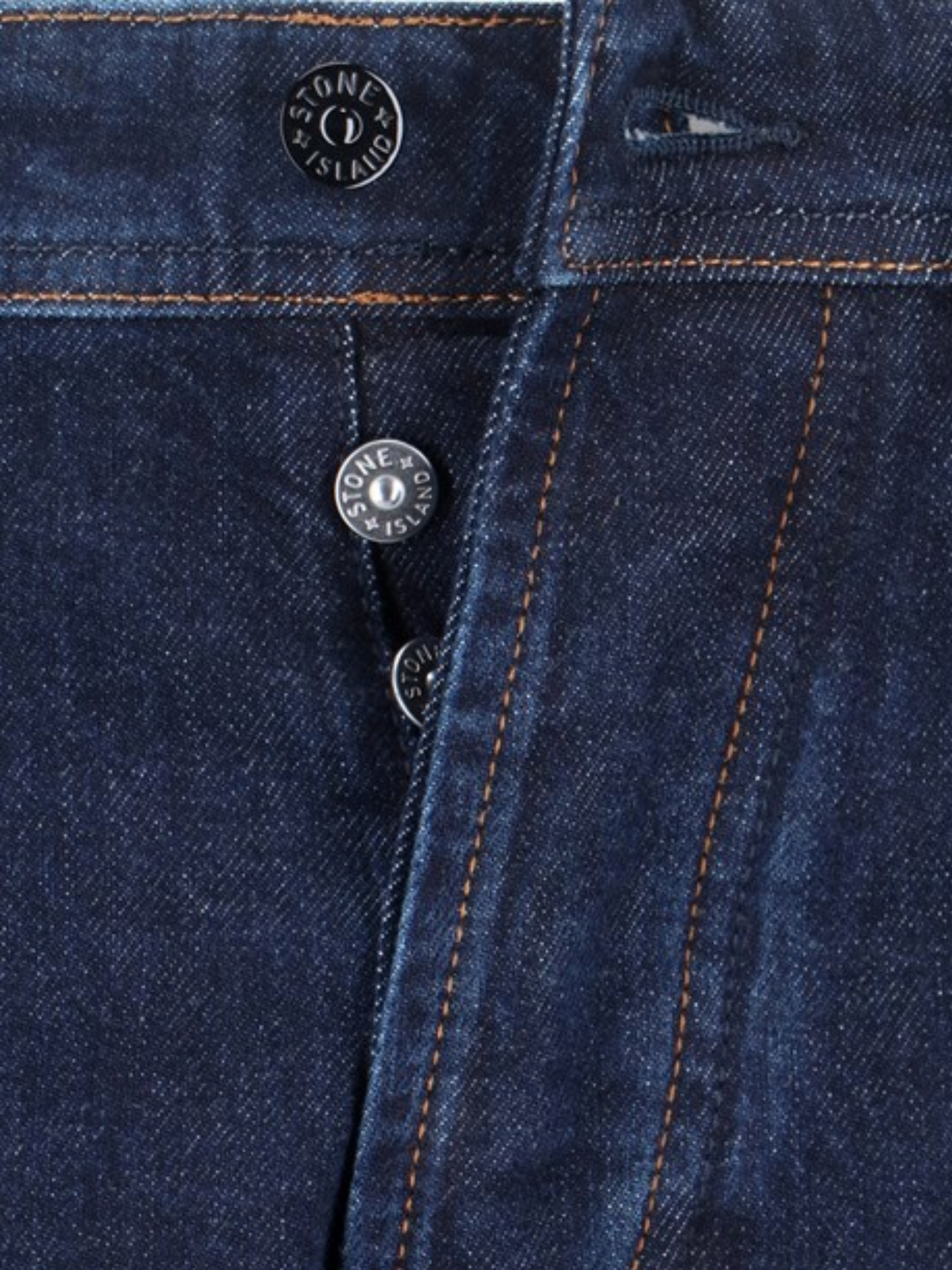 STONE ISLAND Logo Patch Slim Fit Jeans Blue