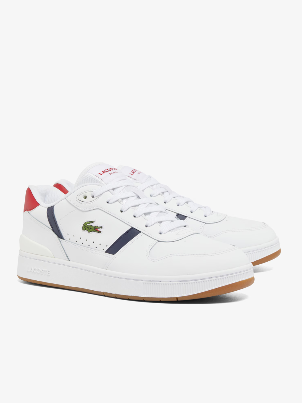 LACOSTE T-Clip Set Leather Sneakers White