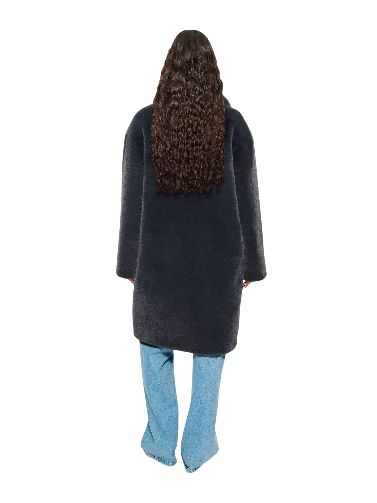 STAND STUDIO WOMEN Camille Cocoon Coat Graphite Grey