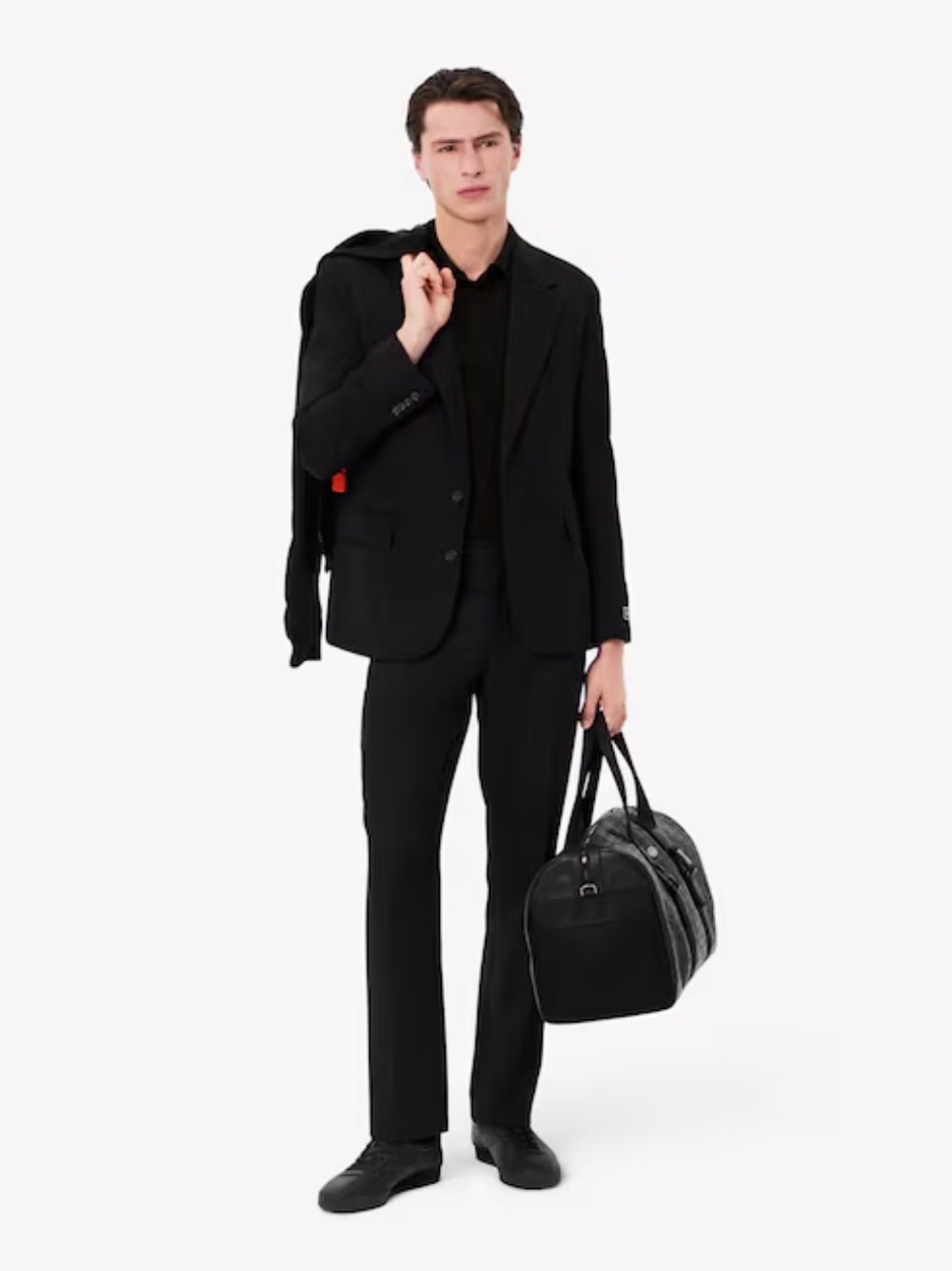 LACOSTE Regular Fit Paris Stretch Piqué Polo Shirt Black