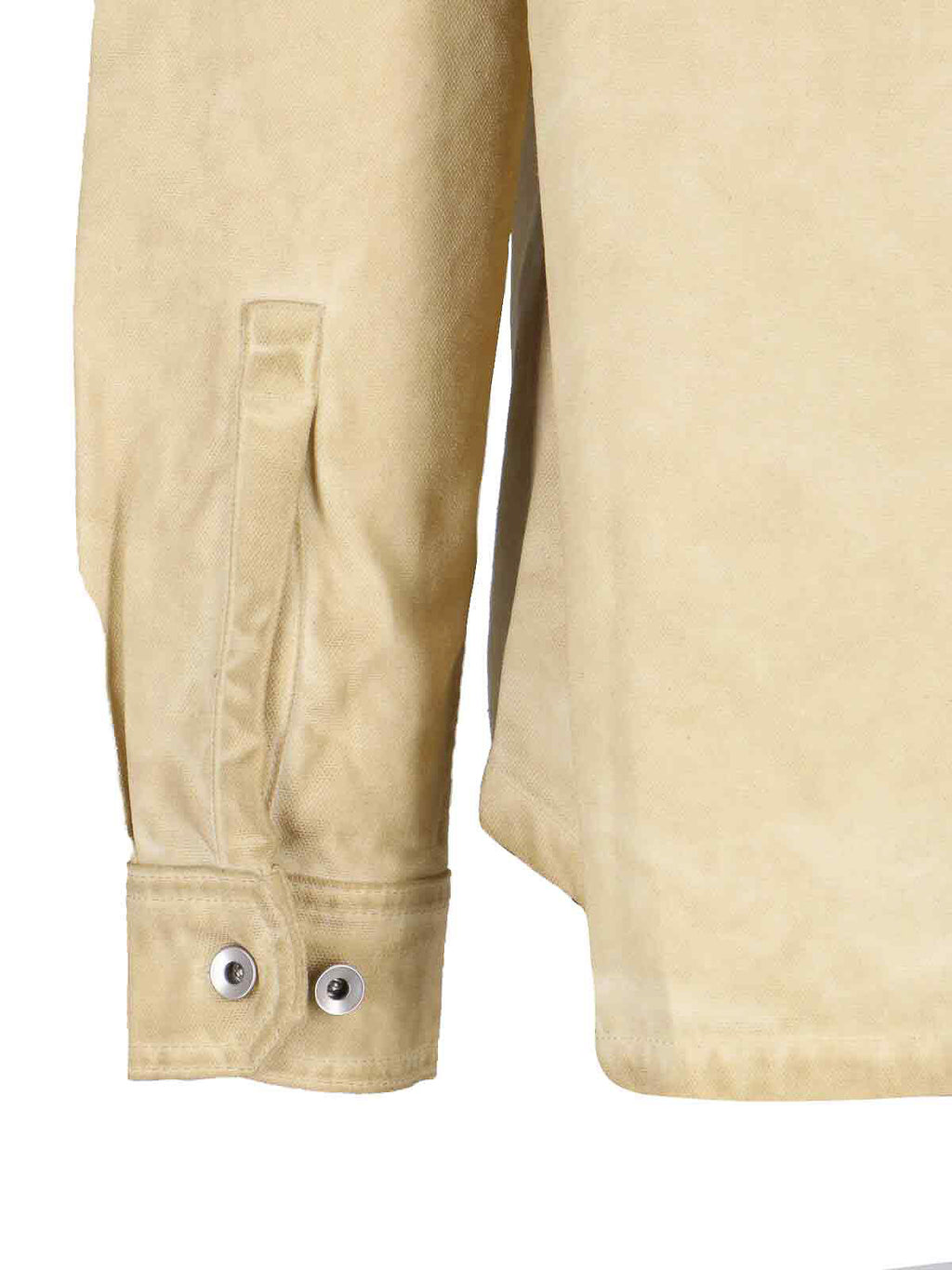 RICK OWENS DRKSHDW Woven Denim Shirt With Lace Beige