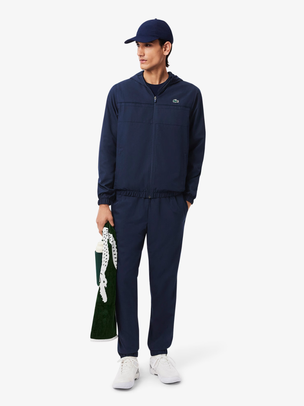 LACOSTE Diamond Taffeta Sport Tracksuit Navy