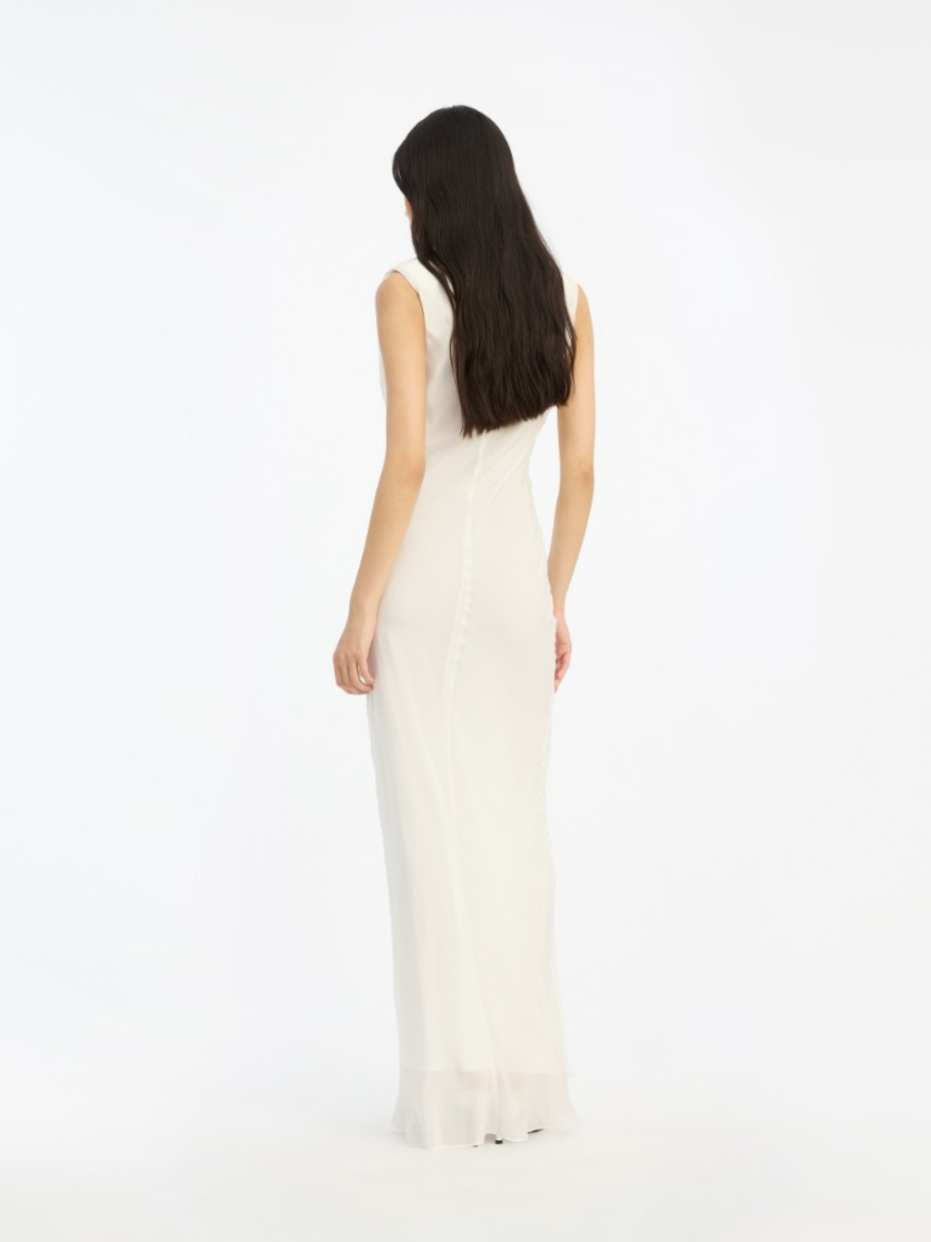 ROTATE BIRGER CHRISTENSEN WOMEN Maxi Waterfall Dress White