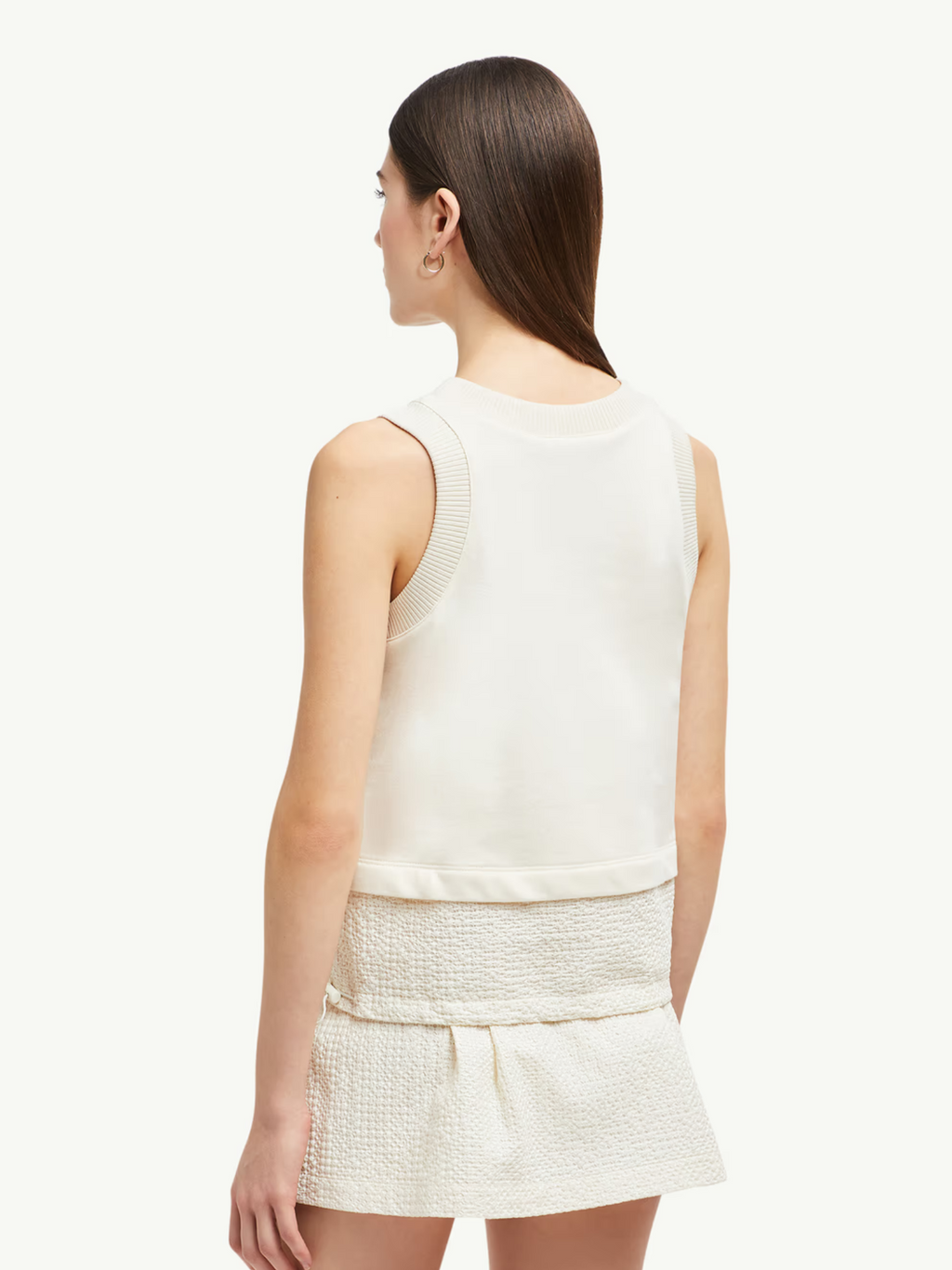 MONCLER WOMEN Embroidered Tank Top White