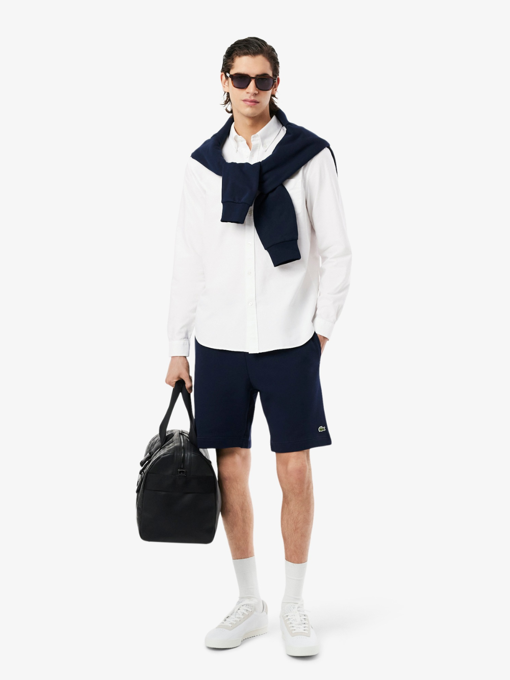 LACOSTE Regular Fit Oxford Shirt White