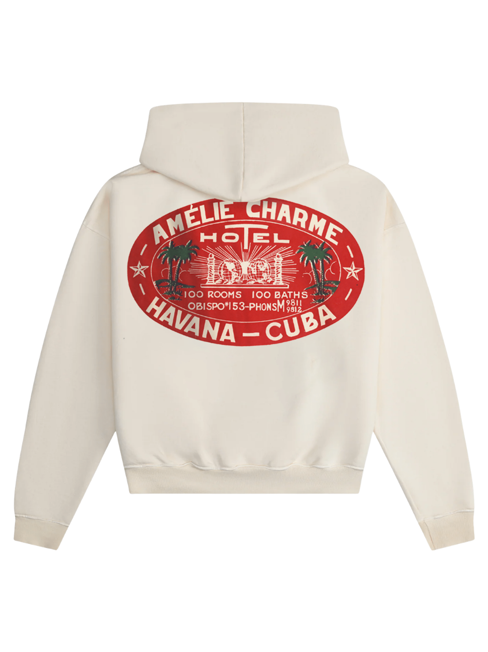 AMÉLIE CHARME Hotel Cuba Hoodie Beige