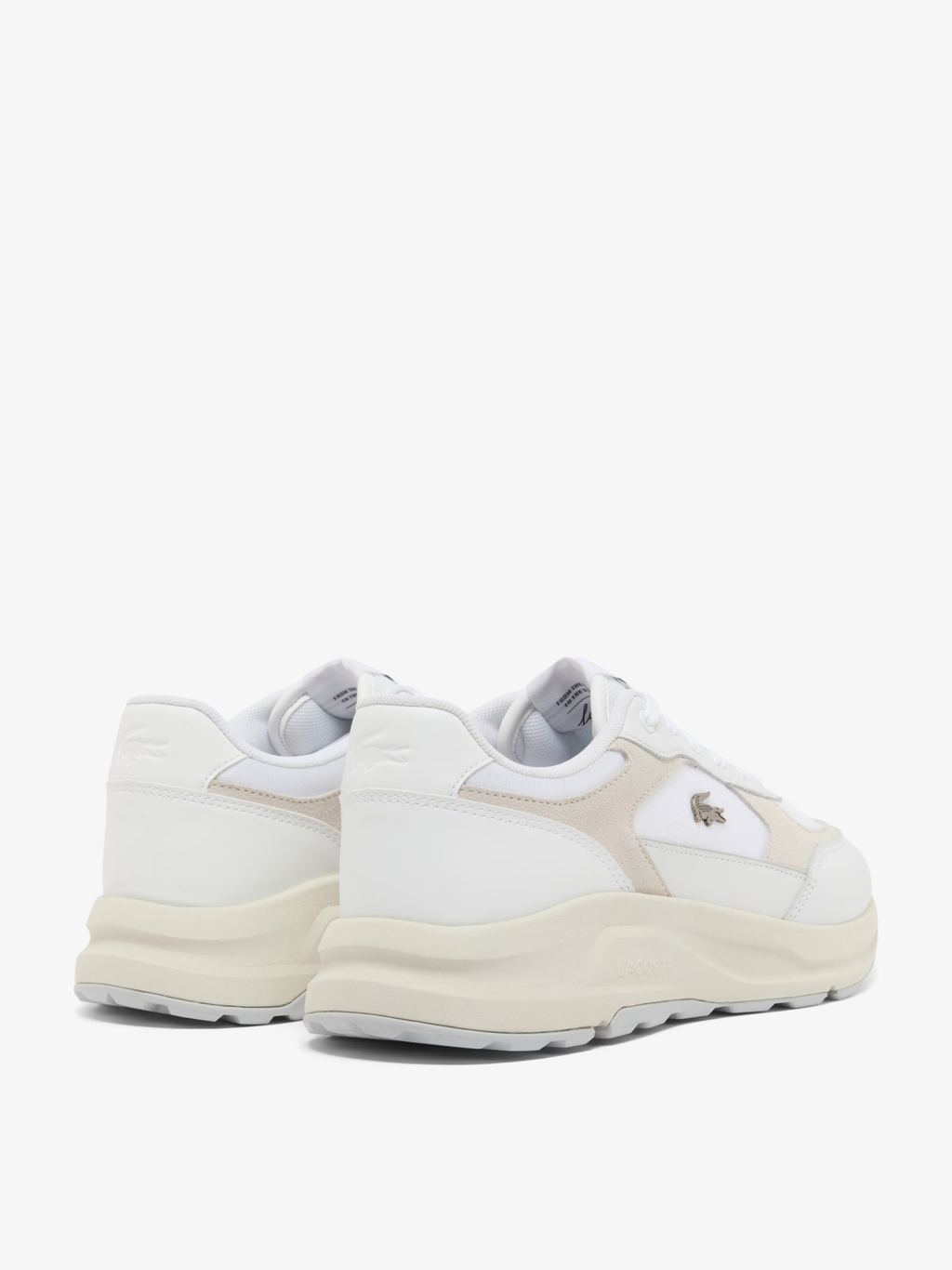 LACOSTE Run Set Suede Sneakers White/Off White