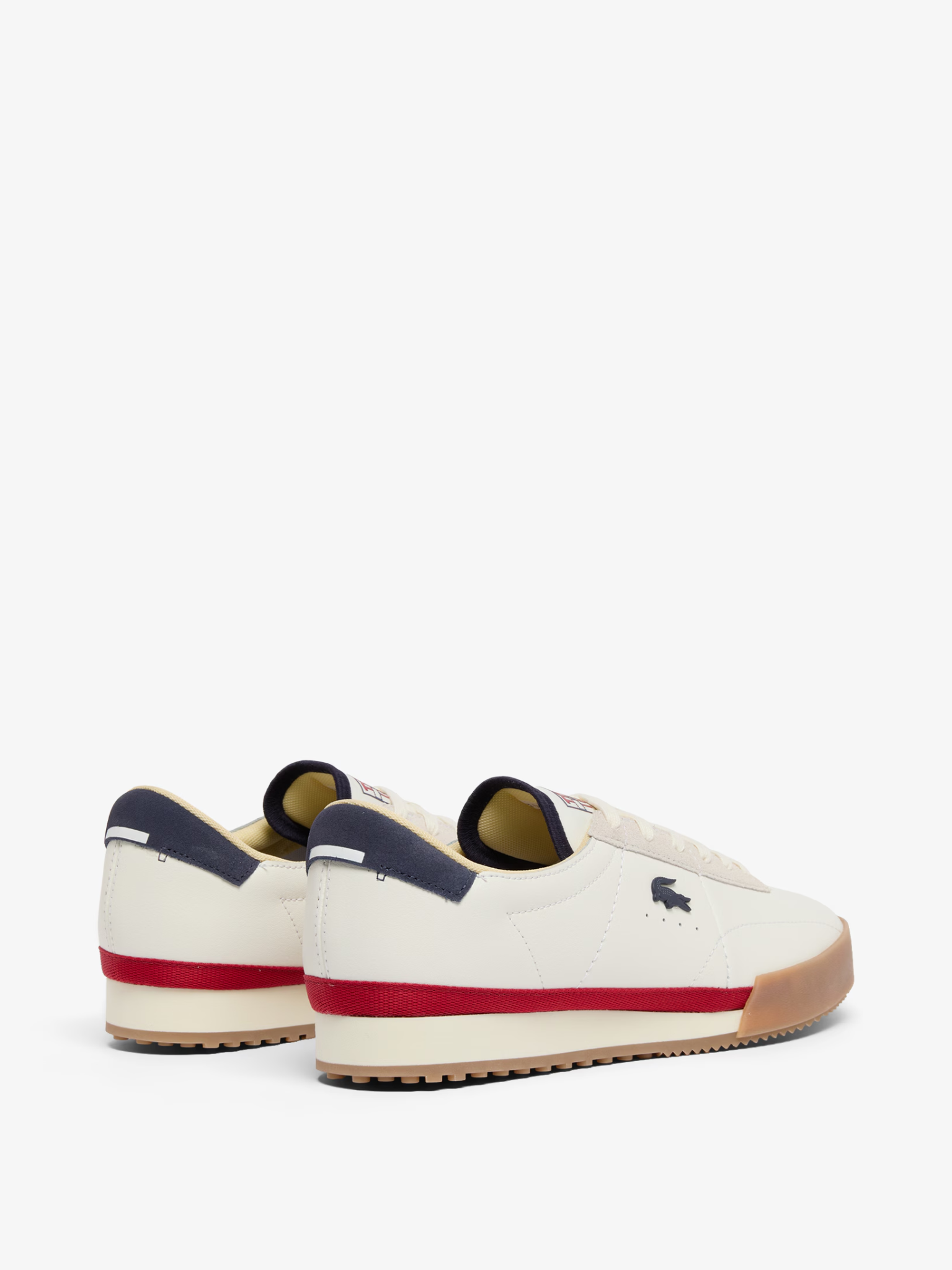 LACOSTE Aura Leather Sneakers White/Navy/Red