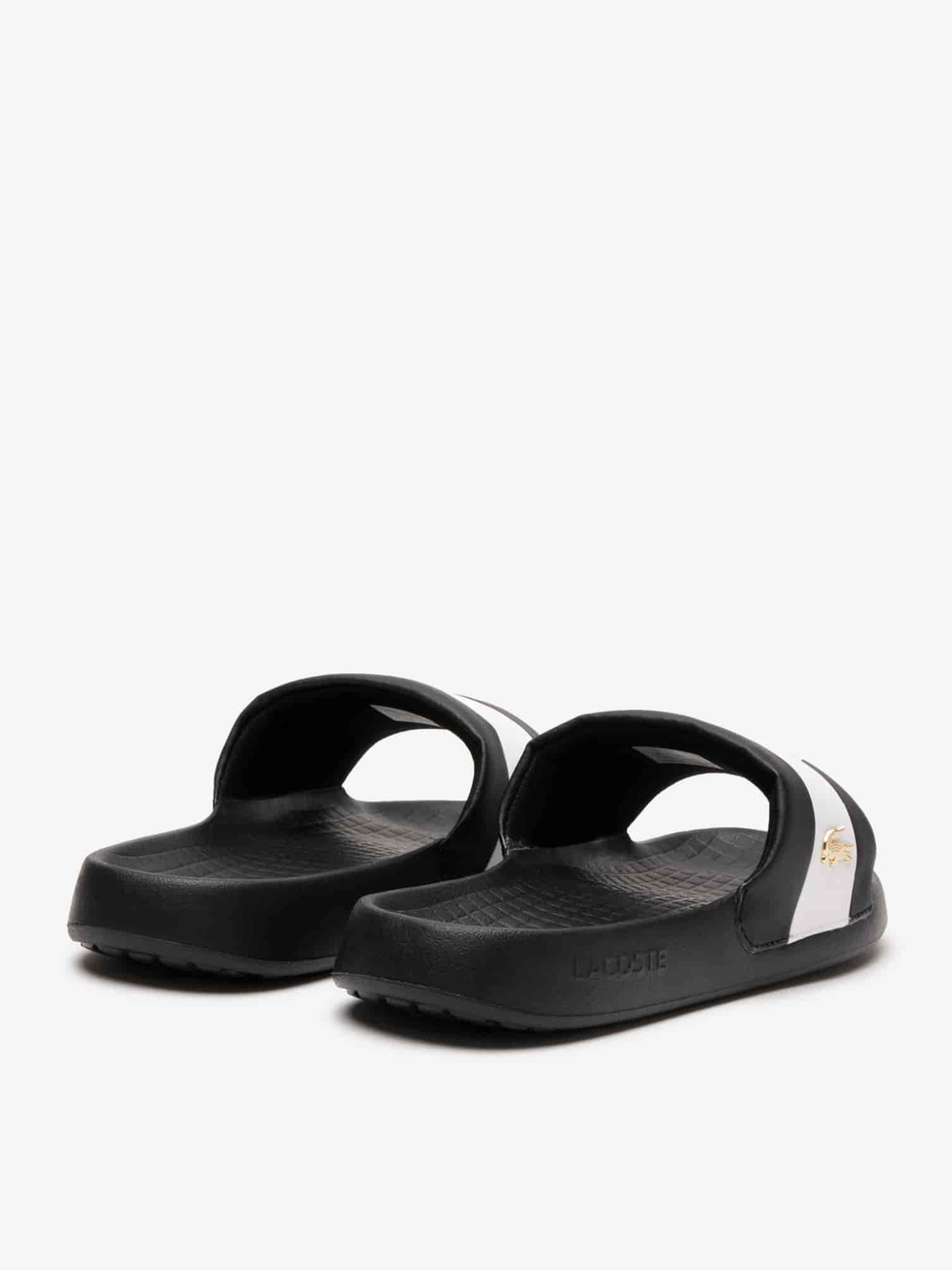 LACOSTE Serve Slide Hybrid Slides Black/White
