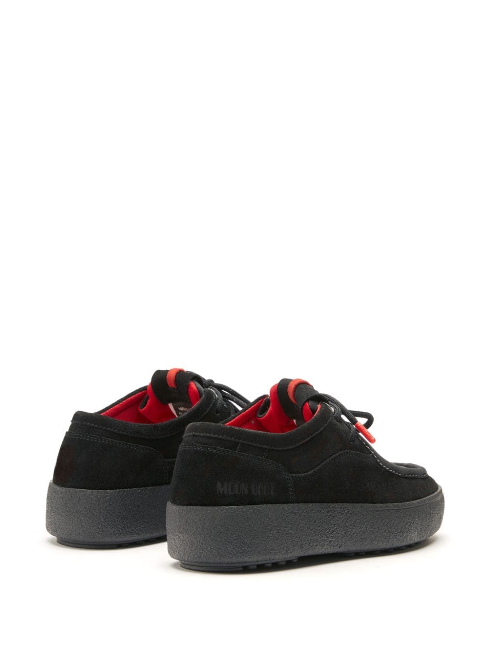 MOON BOOT MTrack Wallaby Padded Suede Sneakers Boots Black