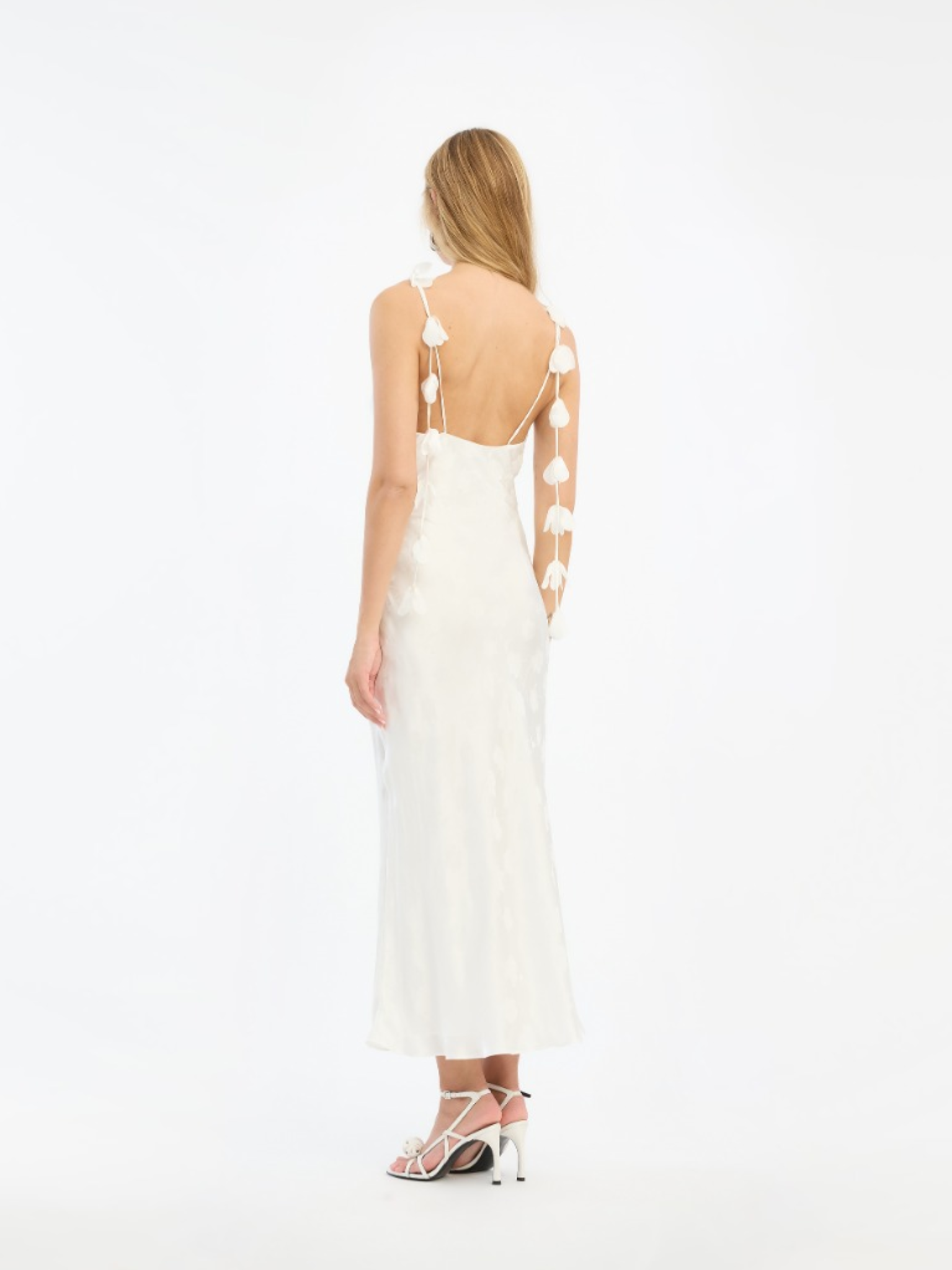 ROTATE BIRGER CHRISTENSEN WOMEN Midi Slip Dress White