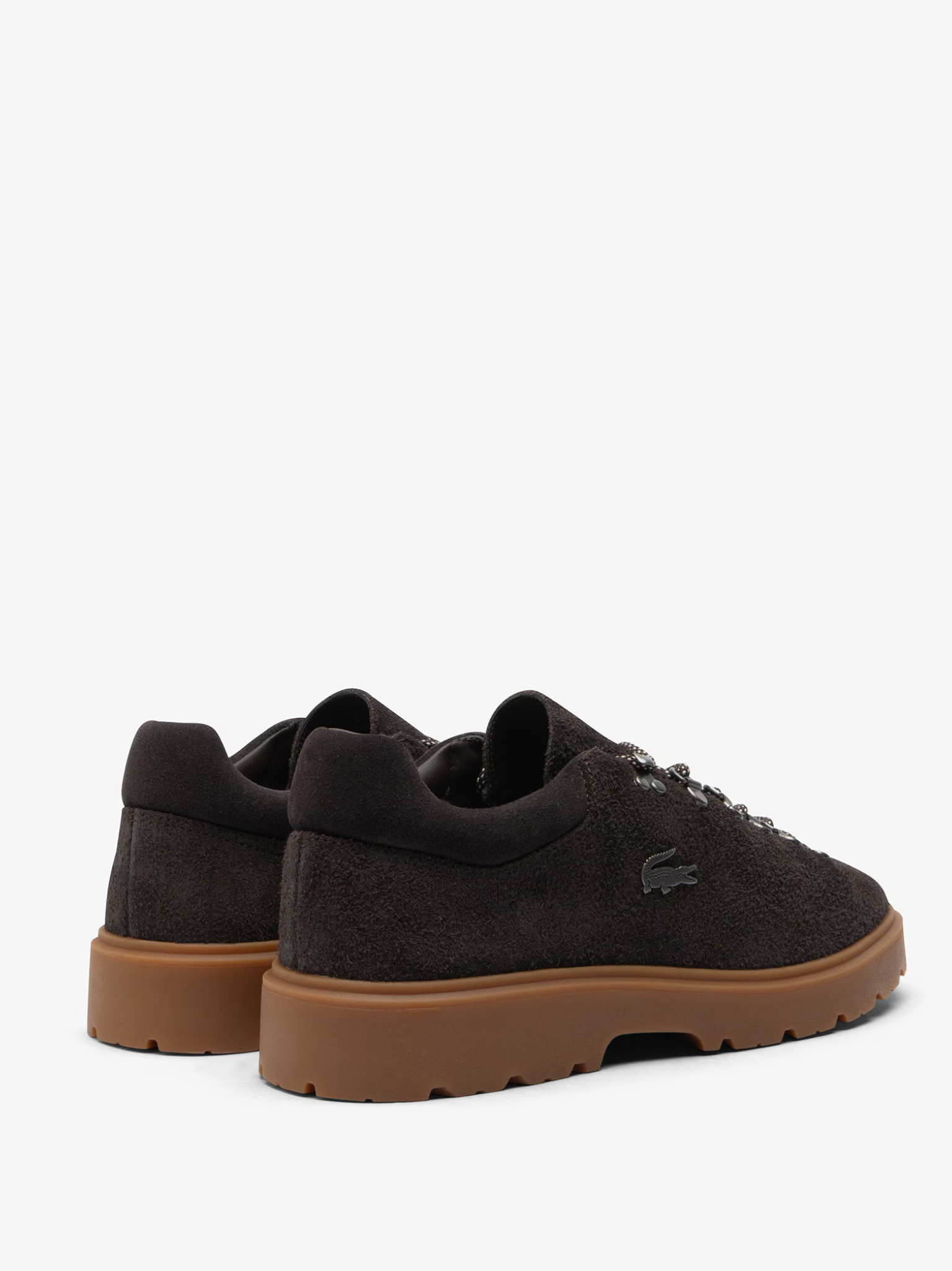 LACOSTE Baseshot Winter Suede Sneakers Dark Brown