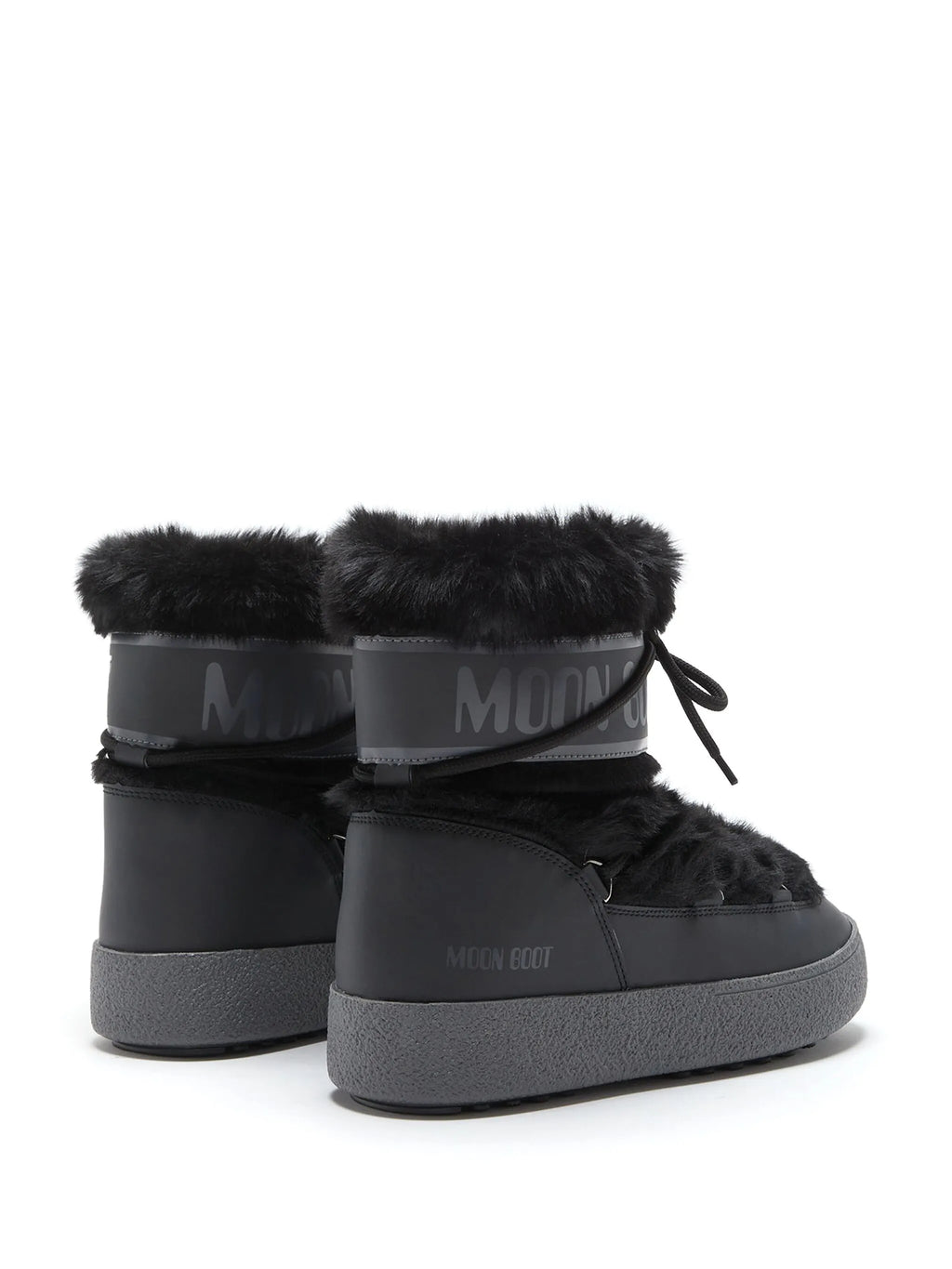 MOON BOOT Ltrack Low Faux-fur Boots Black