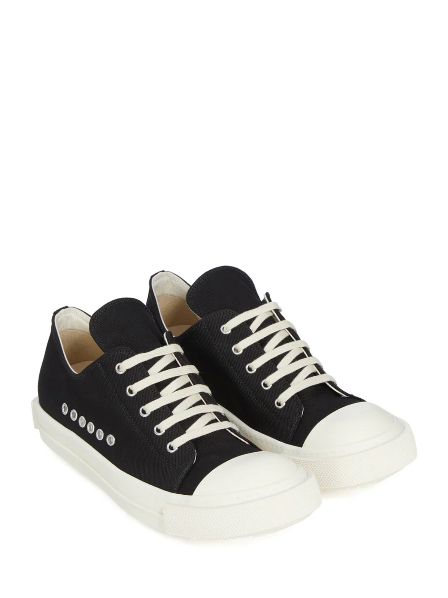 RICK OWENS DRKSHDW Extreme Low Sneakers Black/Milk