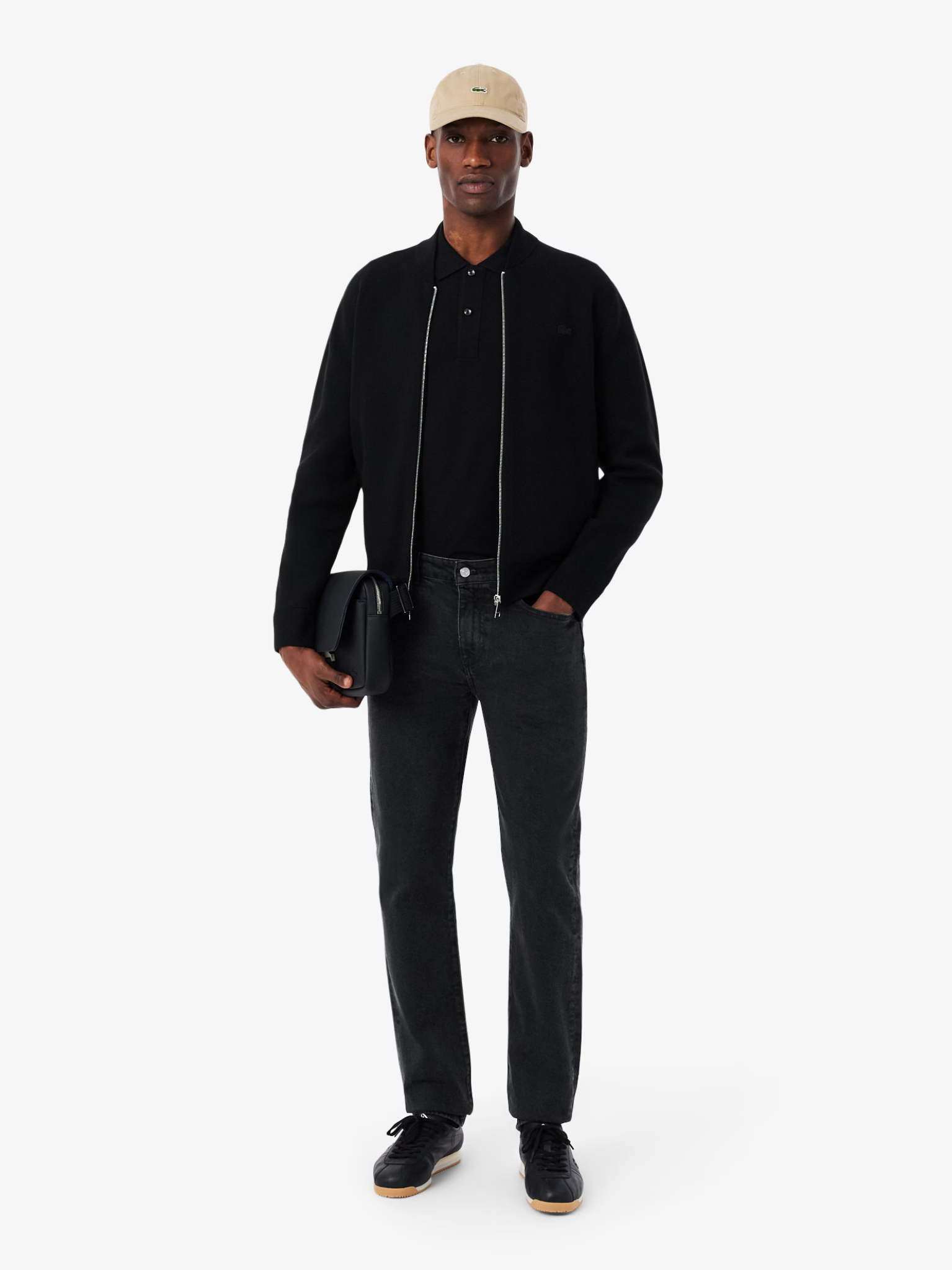 LACOSTE 5 Pocket Slim Fit Indigo Jeans Black