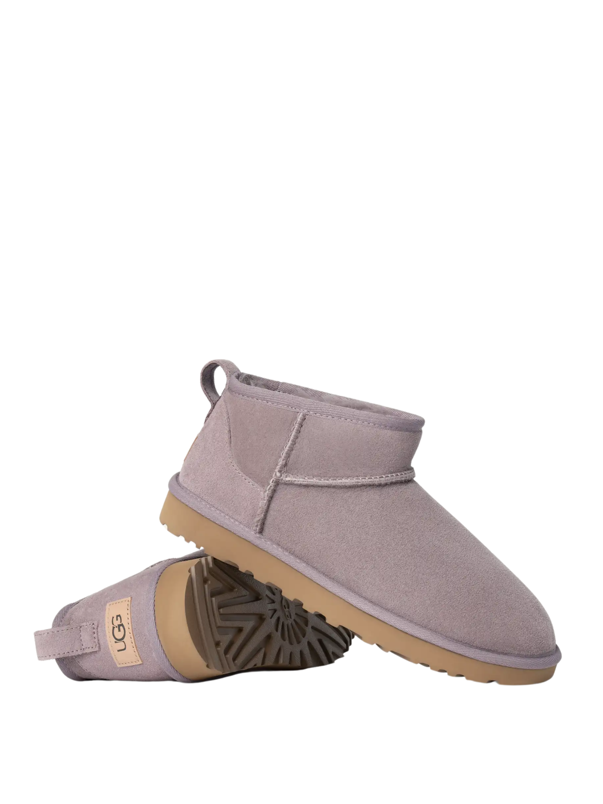 UGG WOMEN Classic Ultra Mini Boots Suede Slippers Plum