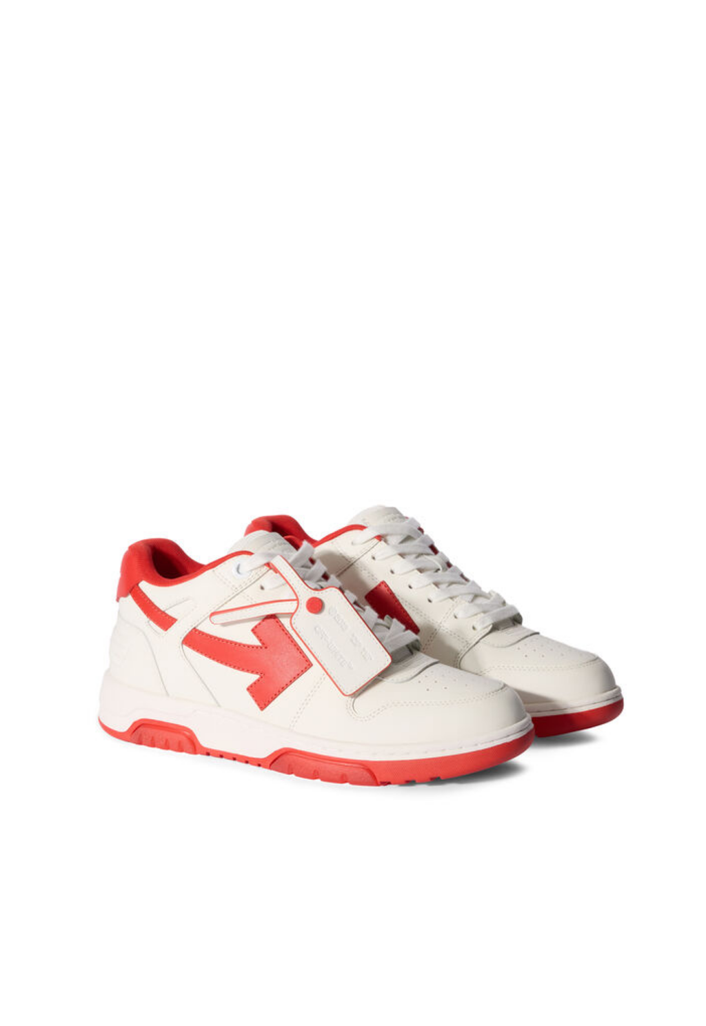OFF WHITE MENS Out Of Office Sneakers White/Red