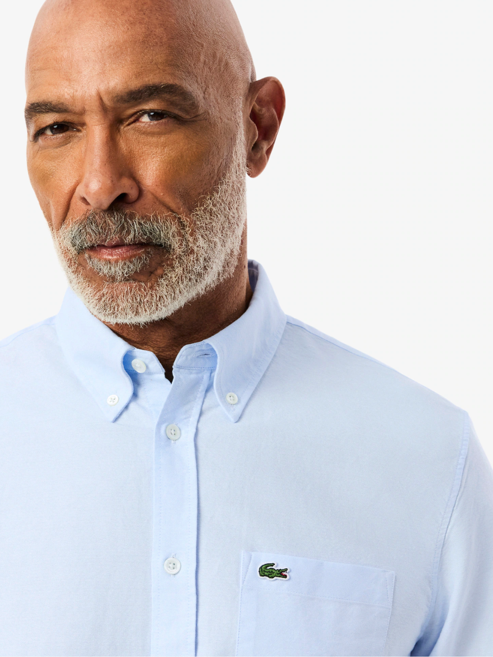 LACOSTE Regular Fit Oxford Shirt Light Blue
