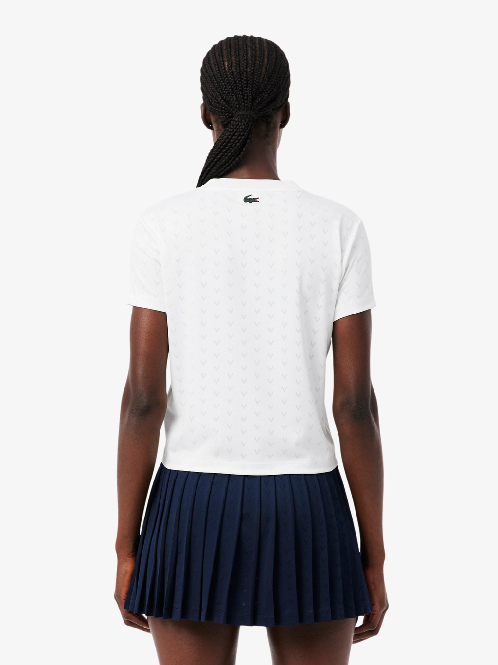LACOSTE WOMEN Tennis Slim Fit Ultra Dry T-shirt White