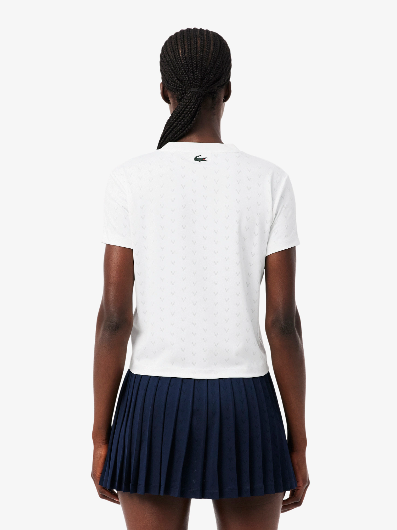 LACOSTE WOMEN Tennis Slim Fit Ultra Dry T-shirt White