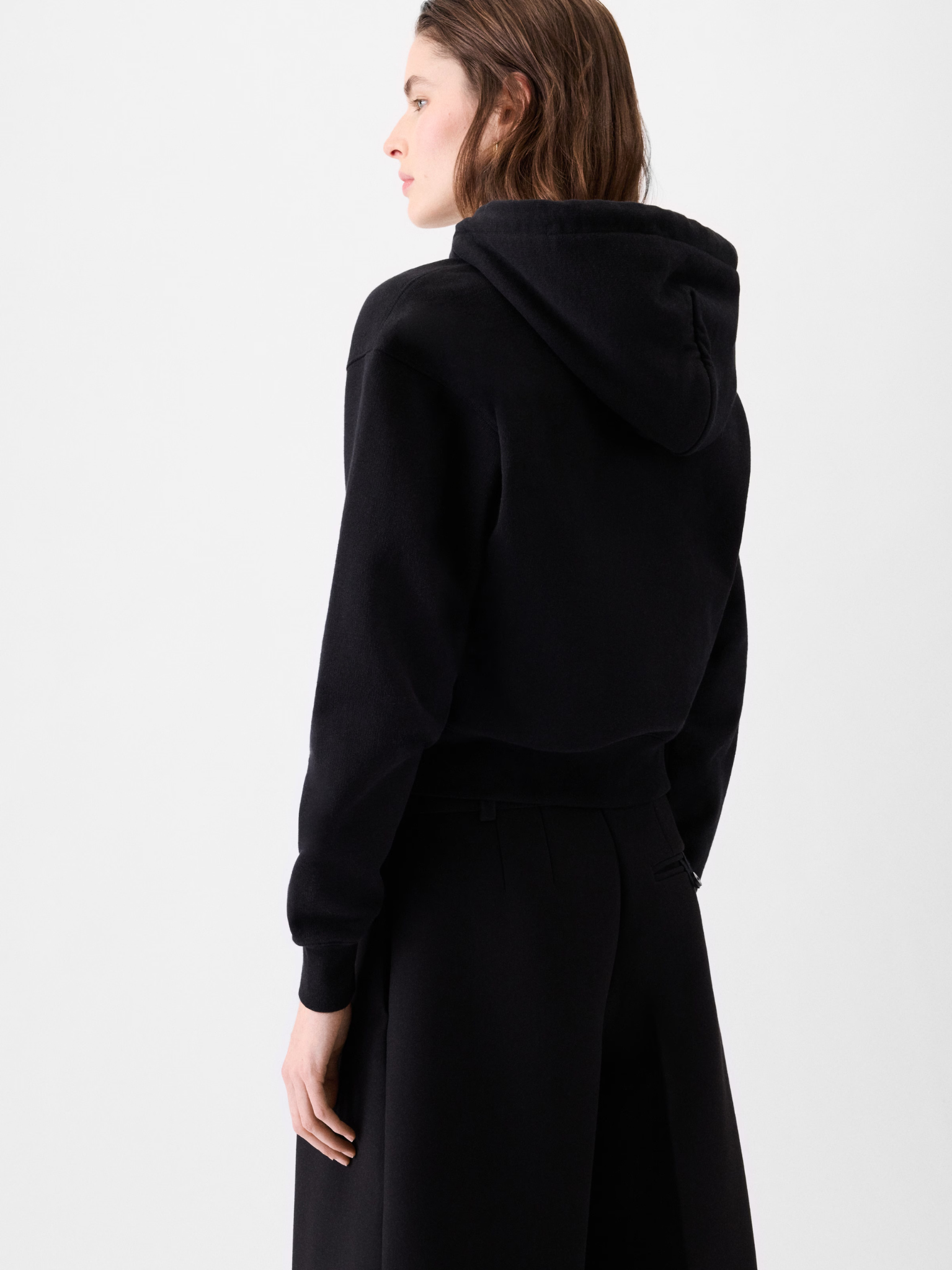JACQUEMUS WOMEN The Gros Grain Hoodie Black