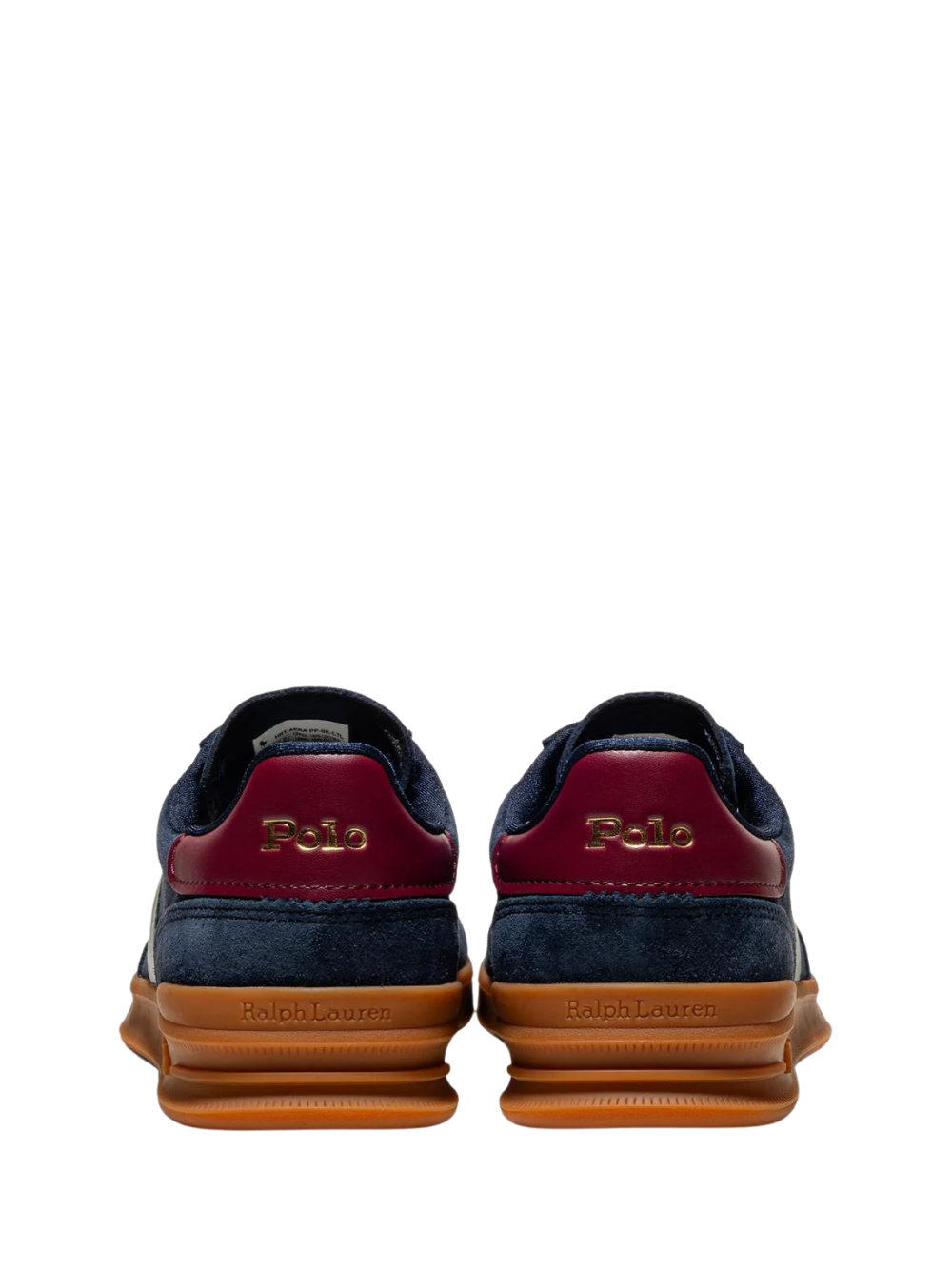 RALPH LAUREN Heritage Area Suede Sneakers Navy/Wine/Forest