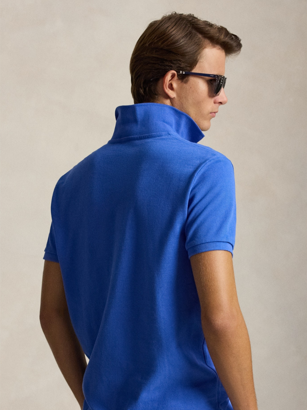 RALPH LAUREN The Iconic Classic Fit Mesh Polo Shirt New Iris Blue