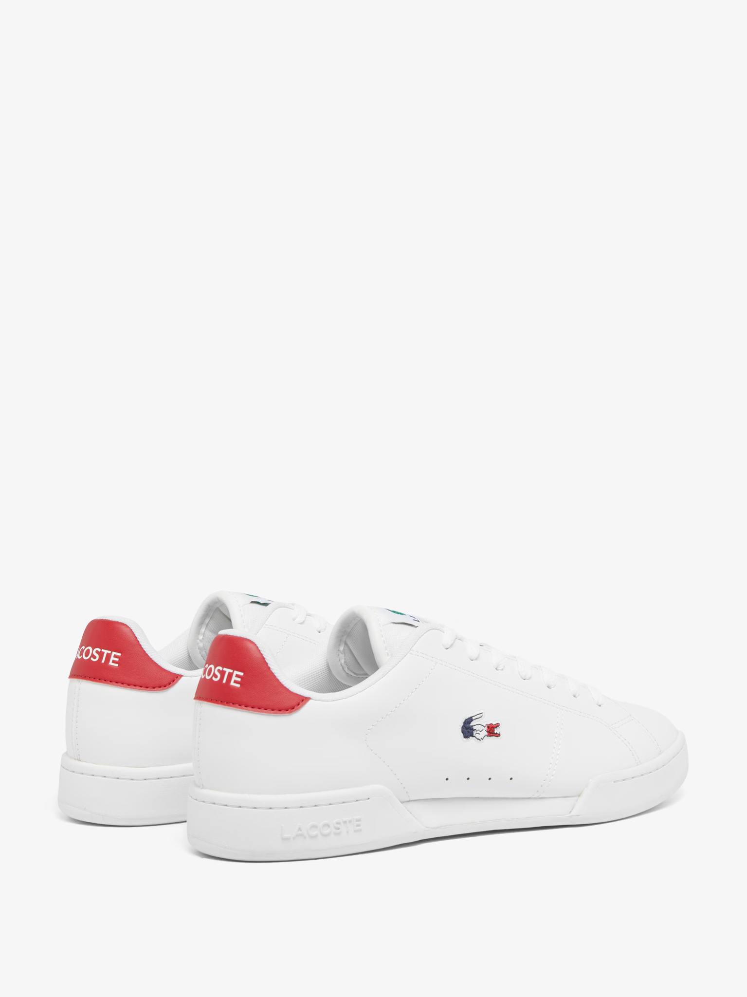 LACOSTE Carnaby Cup Leather Sneakers White/Navy/Red