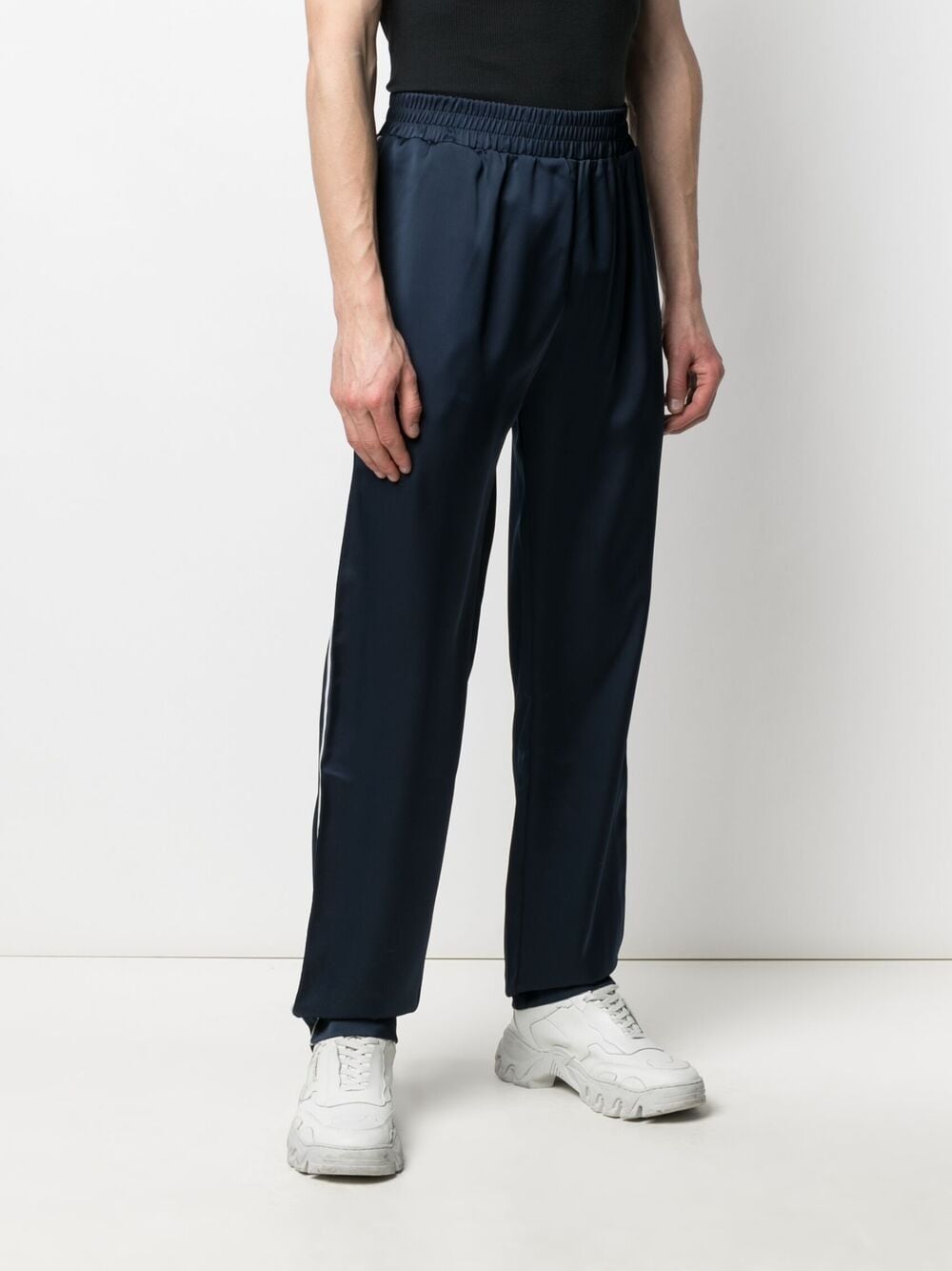 BEL-AIR ATHLETICS Logo Embroidered Track Pants Navy